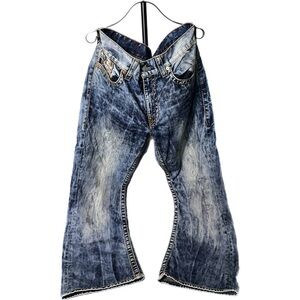 True Religion Acid Wash Jeans